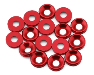 Picture of Team Brood 3mm 6061 Aluminum Countersunk Washer (Red) (16)