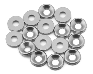 Picture of Team Brood 3mm 6061 Aluminum Countersunk Washer (Silver) (16)