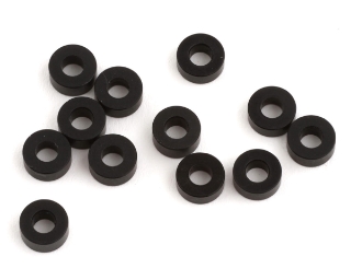 Picture of Team Brood 3x6.5mm 7075 Aluminum Ball Stud Washer Large Kit (Black) (12)
