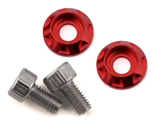 Picture of Team Brood M3 Motor Washer Heatsink w/Screws (Red) (2) (6mm)