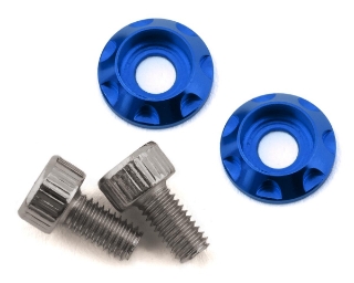 Picture of Team Brood M3 Motor Washer Heatsink w/Screws (Blue) (2) (6mm)