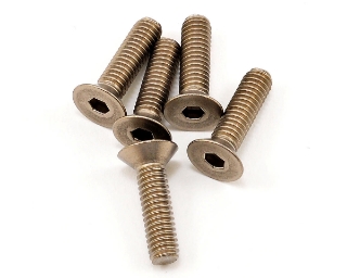 Picture of Kyosho 4x15mm Titanium Flat Head Hex Screw (5)
