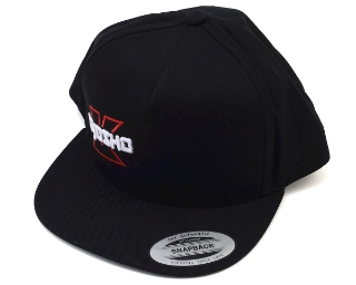 Picture of Kyosho Snap Back Flat Bill Hat (Black) (One Size Fits Most)