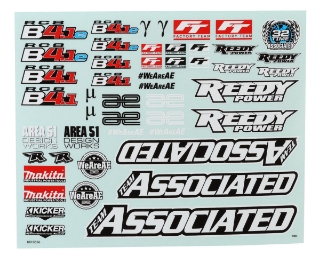 Picture of Team Associated RC8B4.1/RC8B4.1e Decal Sheet