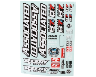 Picture of Team Associated RC10B7/RC10B7D Decal Sheet