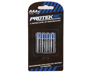 Picture of ProTek RC High Voltage Rechargeable AAA NiZn Batteries (4) (1.6V/900mWh)